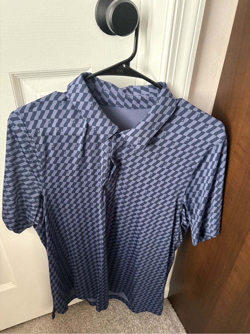 lululemon athletica Men's Navy Geometric Polo
